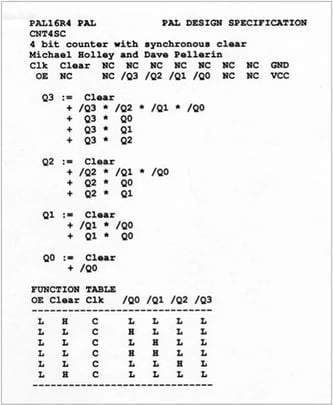 PAL design specification